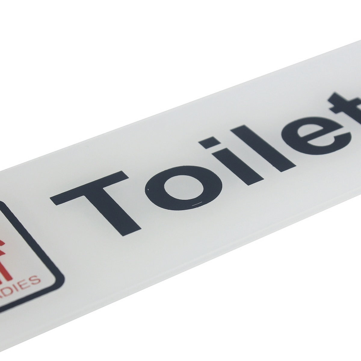 Gift To Love | Acrylic Sticker Ladies Toilets | Color : White | Code : SWLT