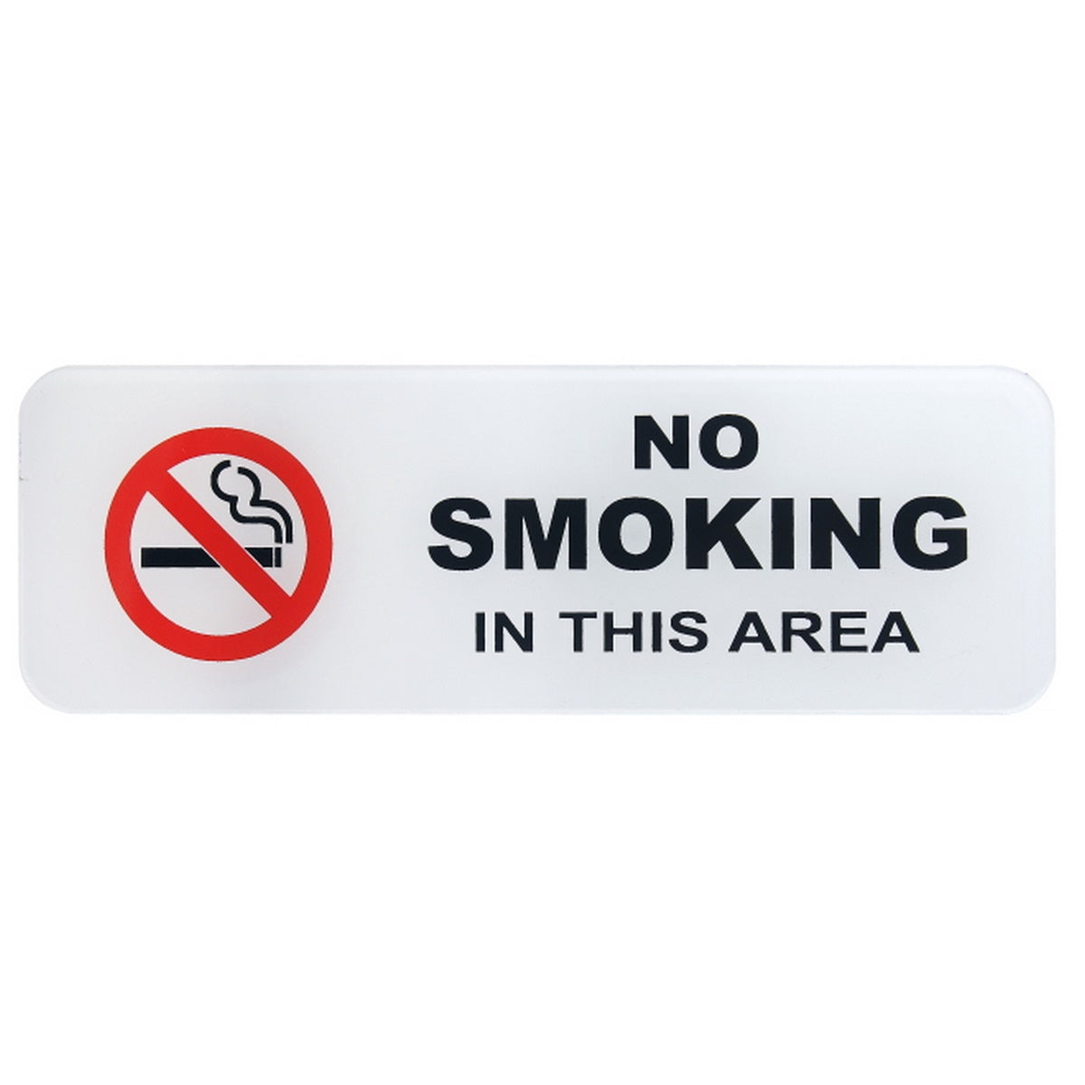 Gift To Love | Acrylic Sticker No Smoking In This Area | Color : White | Code : SWNSITA