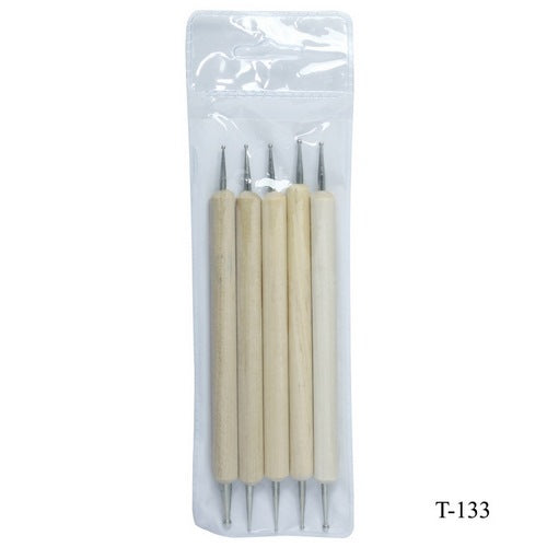 Gift To Love | Emboss Tool 5 Pcs Set Wooden | Code : T-133