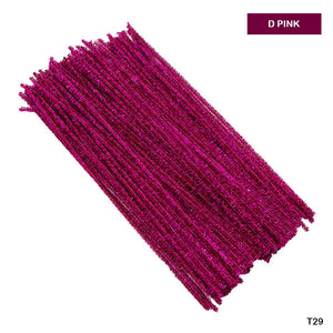 Gift To Love | Craft Pipe Cleaner | Color : Dark Pink | Size : 7 Mm X 30 Cm | Pcs : 100 Pcs | Code : T29