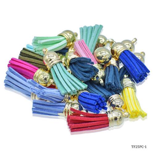 Gift To Love | Tassel Fitting Gold Mix Colour 25 Pcs | Code : TF25PC-1
