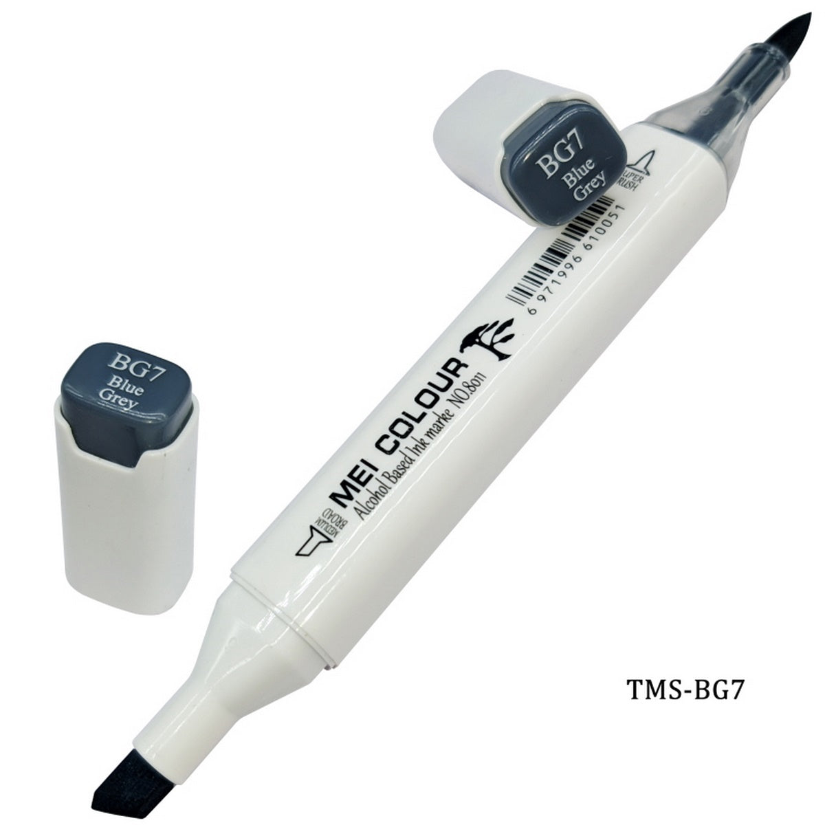 Gift To Love | Touch Marker Soft 2 In 1 Pen | Color : Blue Grey | Code : TMS-BG7
