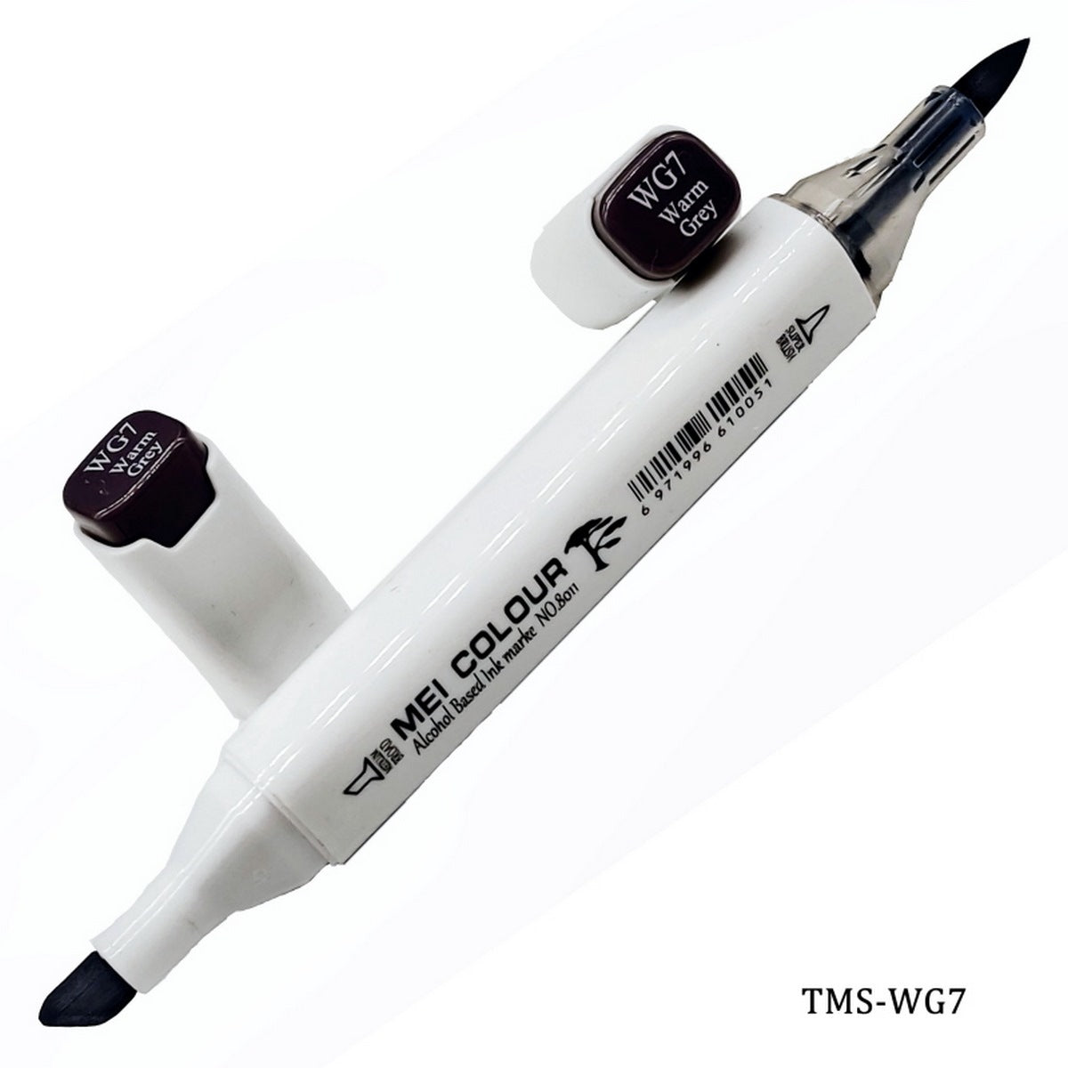 Gift To Love | Touch Marker Soft 2 In 1 Pen | Color : Warm Grey | Code : TMS-WG7