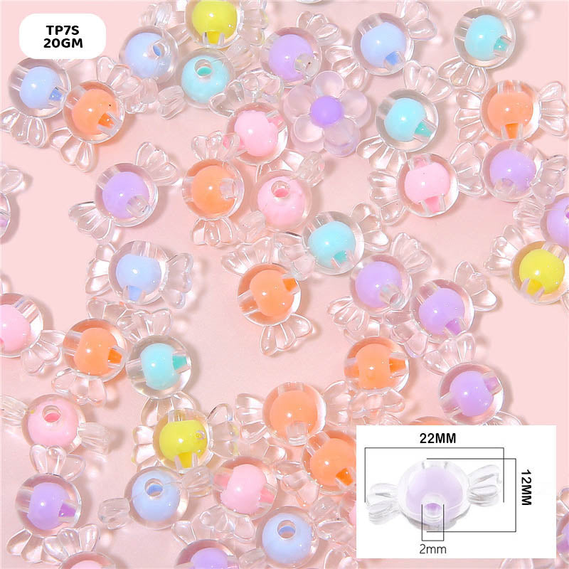Gift To Love | Craft Beads Plastic | Pcs : 20 Gm | Code : TP7S