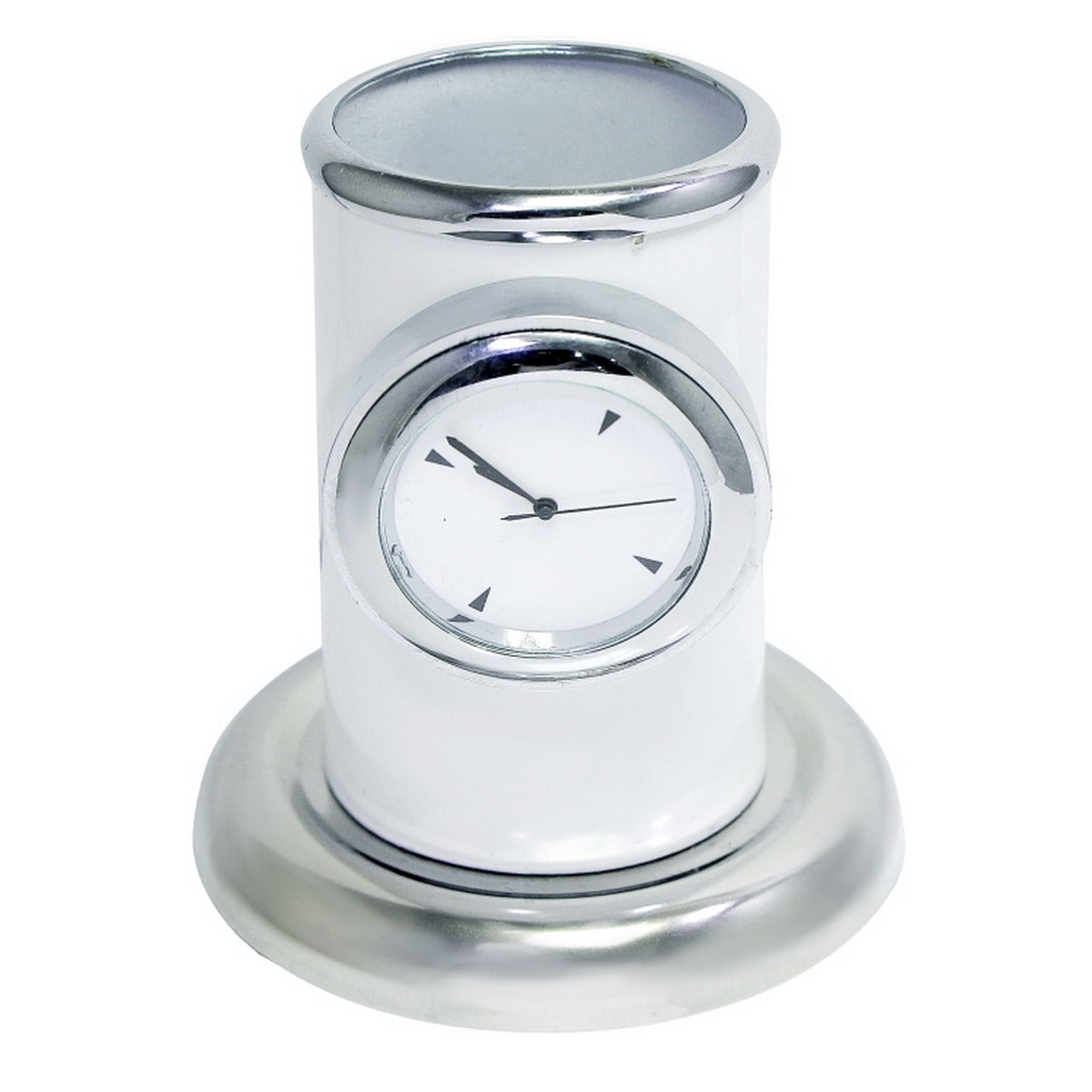 Gift To Love | Table Pen Stand With Watch | Color : White | Code : TT498WE