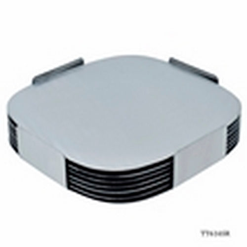 Gift To Love | Tea Coaster 6pcs Set Squear Silver Steel | Code : TT616SR