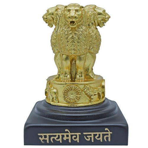 Gift To Love | Desktop Metal Ashoka Stamp 8CM Gold | Code : TT721G