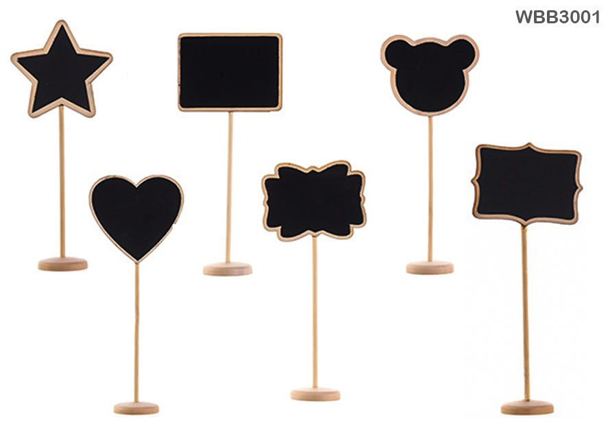 Gift To Love | Wooden Black Board With Stand | Size : 17 Cm X 4.2 Cm | Code : WBB3001