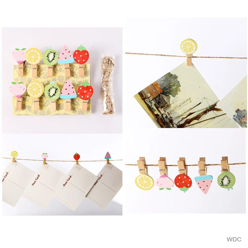 Gift To Love | Wooden Design Fancy Clip | Pcs : 1 Packet | Code : WDC