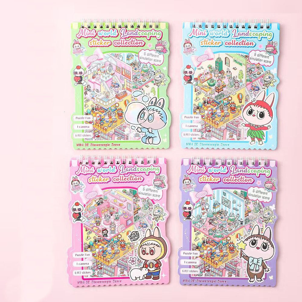 Gift To Love | Mini World Landscaping Sticker Collection Book Kit | Code : XAT