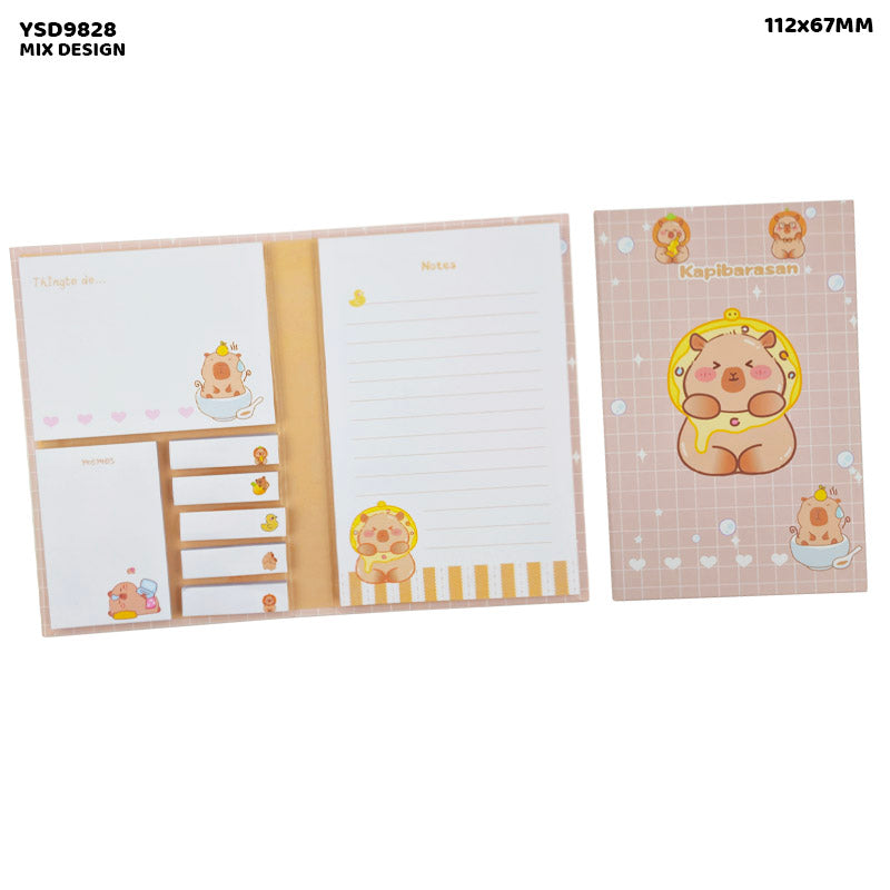 Gift To Love | Sticky Planner Cartoon Print | Size : 112 X 67 Mm | Code : YSD9828