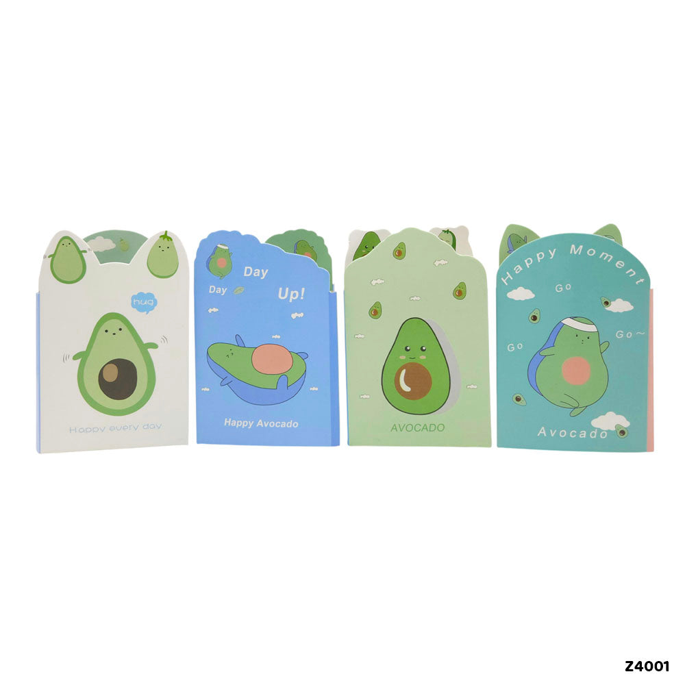 Gift To Love | Cute Design Sticky Marker | Pcs : 4 In 1 | Code : Z4001