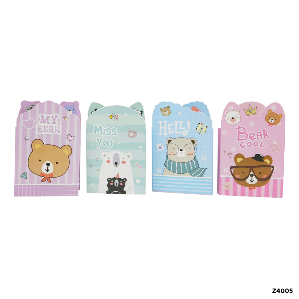 Gift To Love | Cute Design Sticky Marker | Pcs : 4 In 1 | Code : Z4005