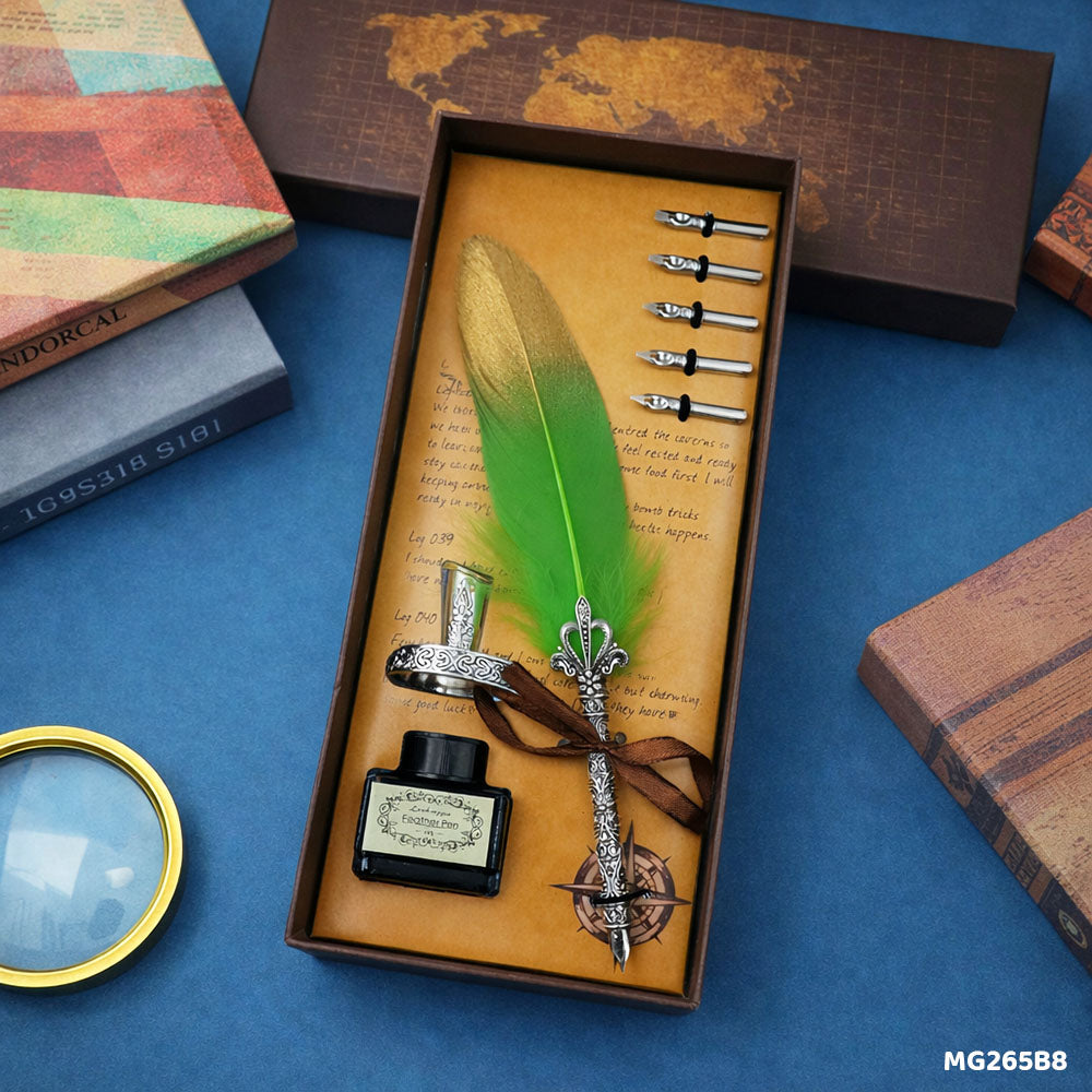 Feather Pen Box Set