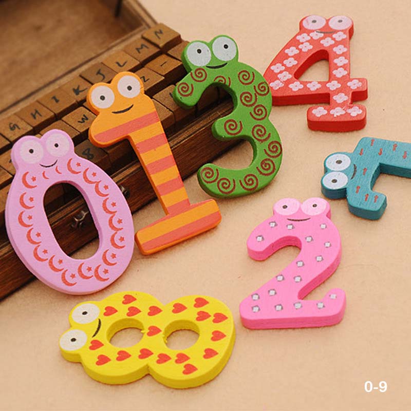 Gift To Love | Wooden Magnet Number | Code : 0-9