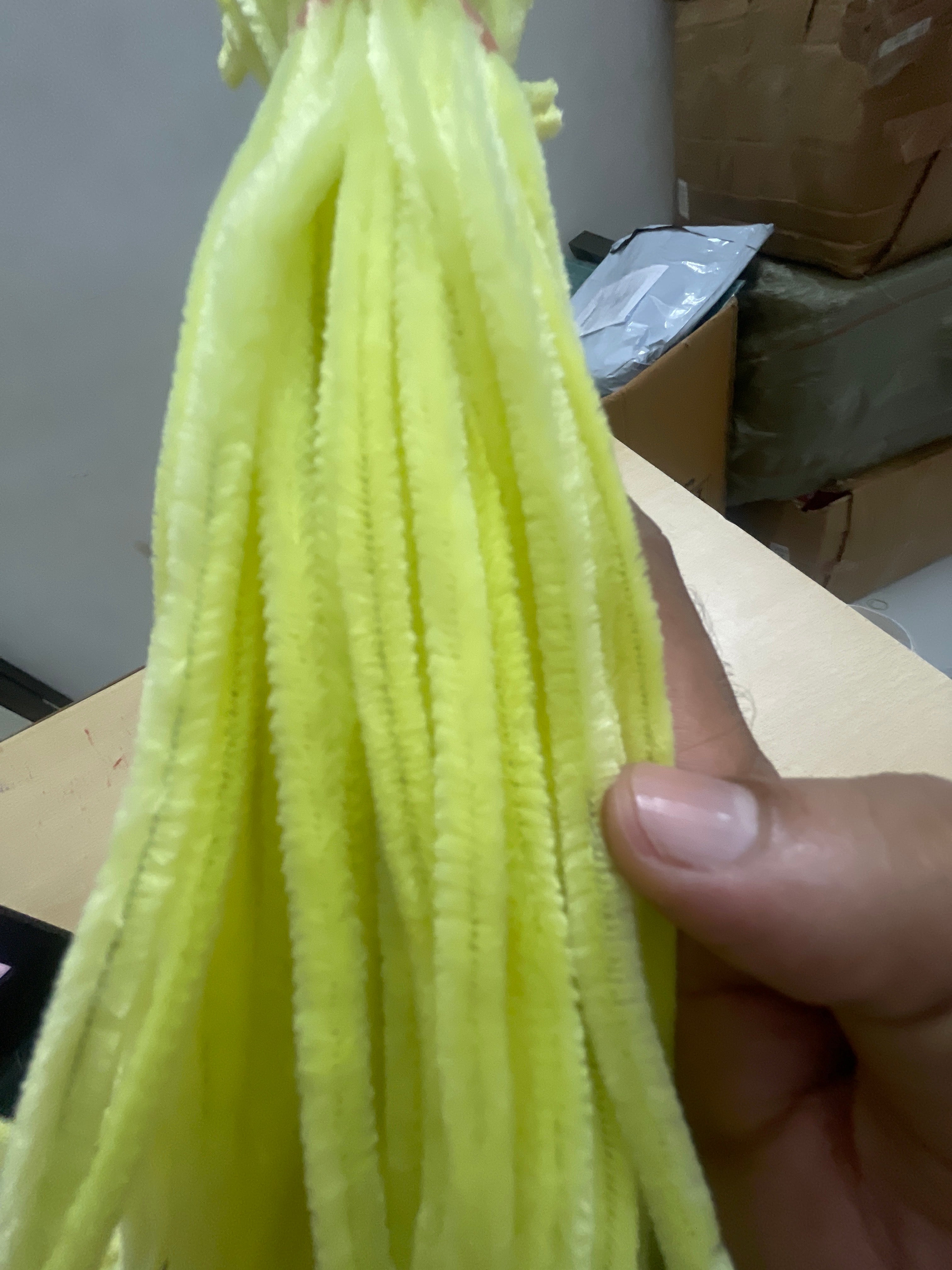 Pipe Cleaner Plain 100 Pcs in 1 Pkt (Lime Baby Green)