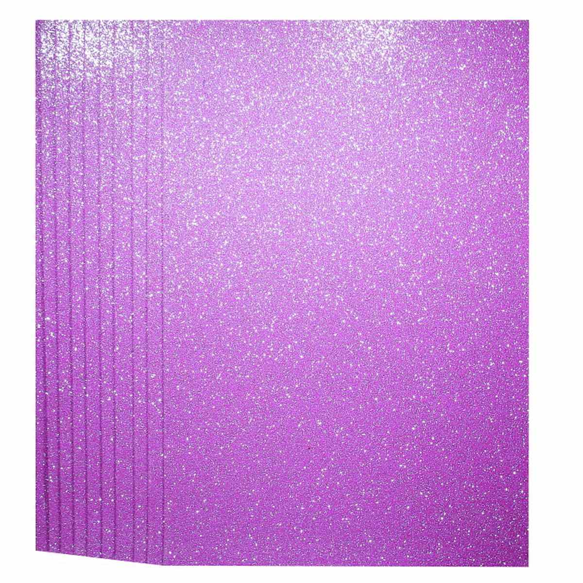 Gift To Love | A4 Glitter Foam Sheet Without Sticker | Color : Light Purple | Code : 00196LPE