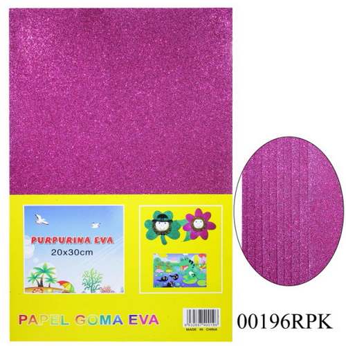 Gift To Love | A4 Glitter Foam Sheet Without Stk R Pink | Code : 00196RPK