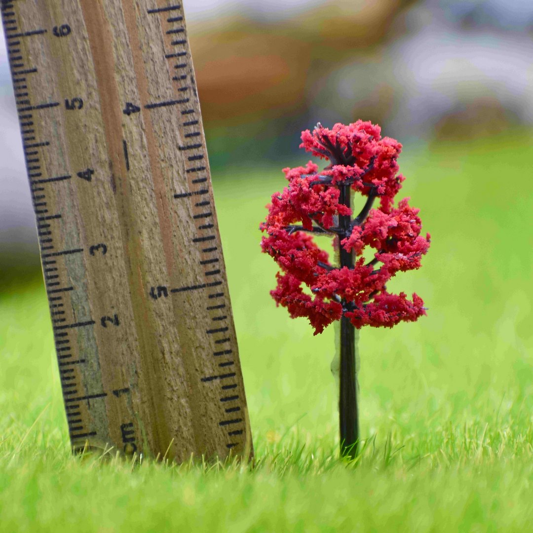 Gift To Love | Artificial Miniature Tree | Color : Red | Pcs : 2 Pcs | Code : 002-40RD