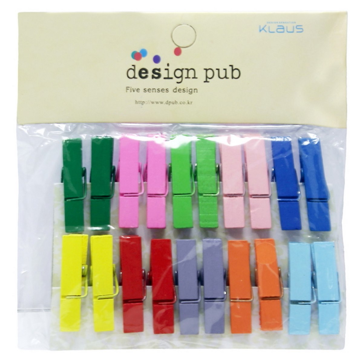 Gift To Love | Wooden Clip | Color : Colour | Size : Medium | Pcs : 20 Pcs | Code : 004545C
