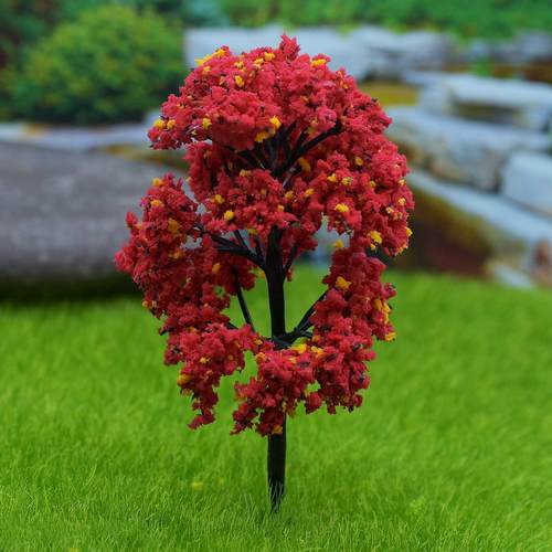 Gift To Love | Artificial Miniature Red Colour Tree 1pc | Code : 011-120RD