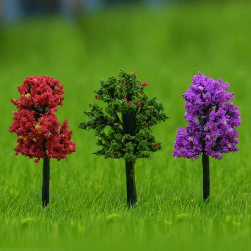 Gift To Love | Artificial Miniature Tree Mix Colour 3 Pcs | Code : 011-40MC