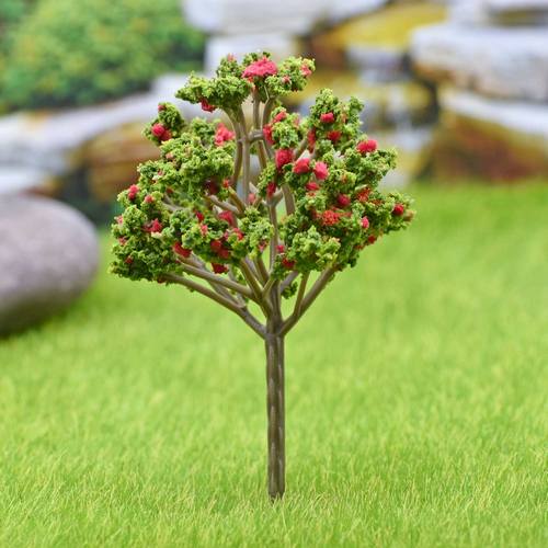 Gift To Love | Artificial Miniature Green & Red Tree 1pc | Code : 018-100GR