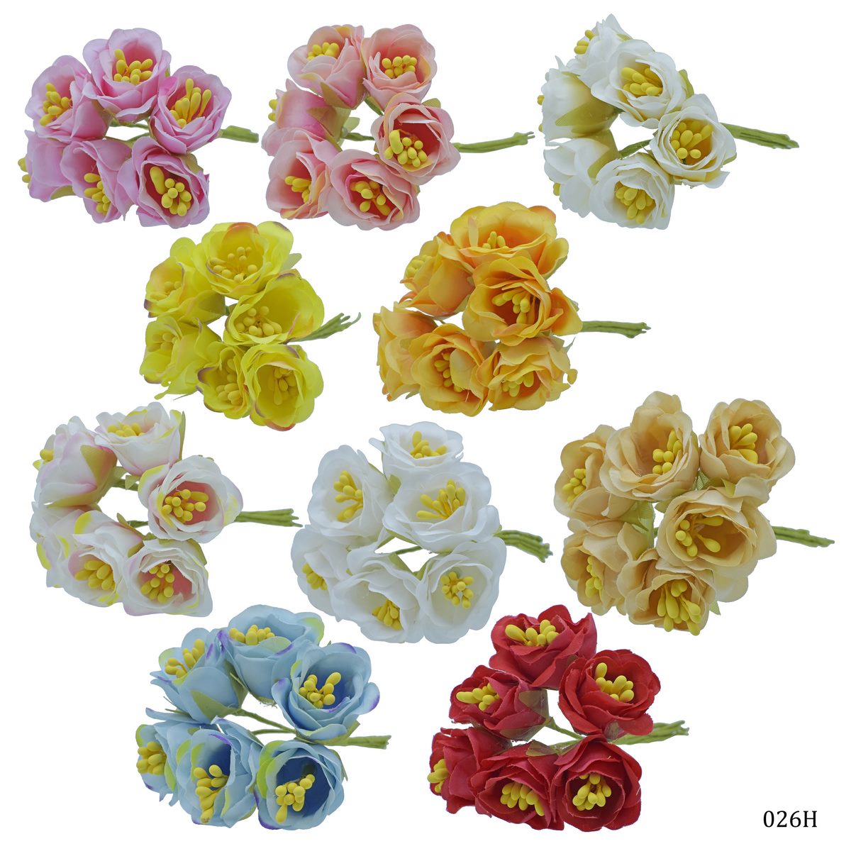 Gift To Love | Art Cloth Flower | Pcs : 60 Pcs | Code : 026H