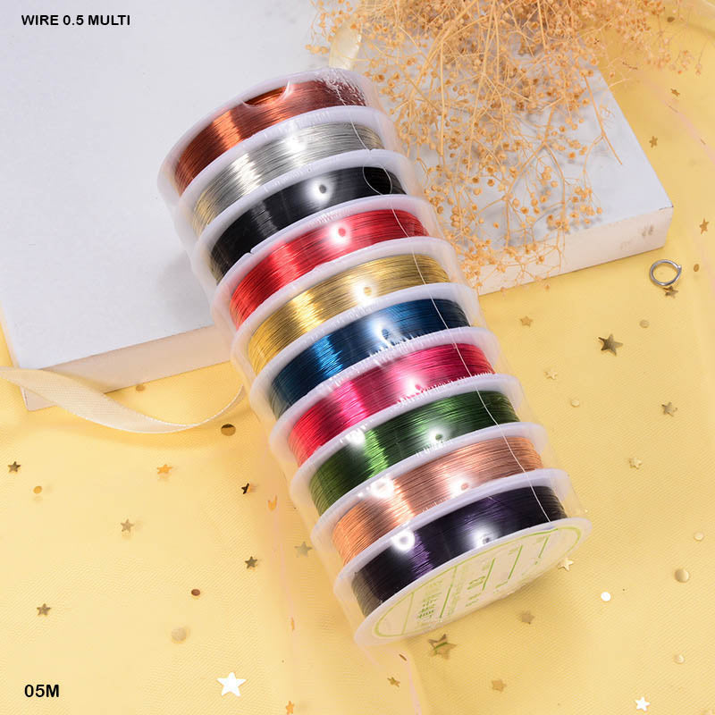 Gift To Love | Wire | Color : Multi | Size : 0.5 | Pcs : 10 Roll | Code : 05M