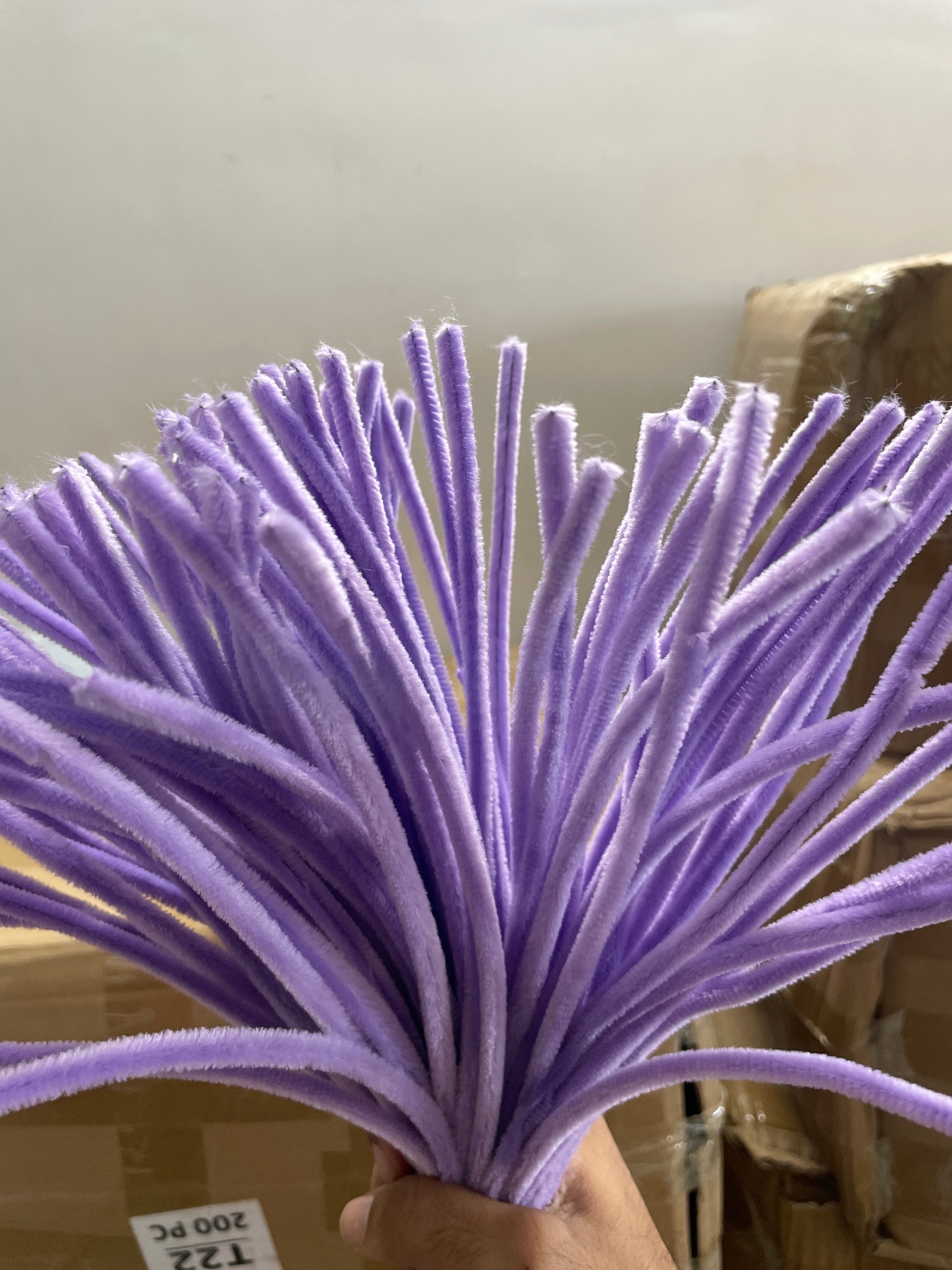 Craft Pipe Cleaner Plain (100 Pcs 1 Packet Purple)