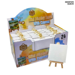 Gift To Love | Mini Canvas And Easel | Color : White | Size : 8 X 8 Cm | Code : 0808TZM