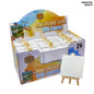 Gift To Love | Mini Canvas And Easel | Color : White | Size : 8 X 8 Cm | Code : 0808TZM