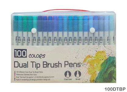 Gift To Love | Dual Tip Brush Pen | Pcs : 100 Pcs | Code : 100DTBP