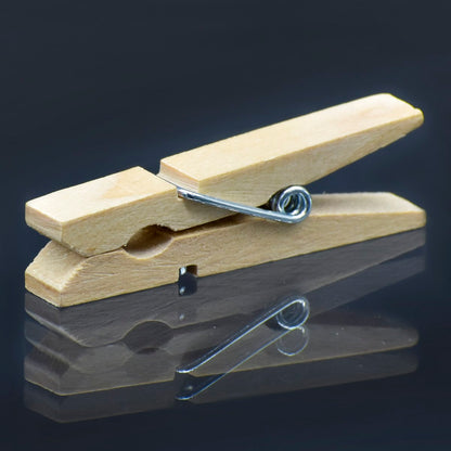 Gift To Love | Wooden Clip | Color : White | Size : 45 Mm | Pcs : 100 Pcs | Code : 100P45MMW
