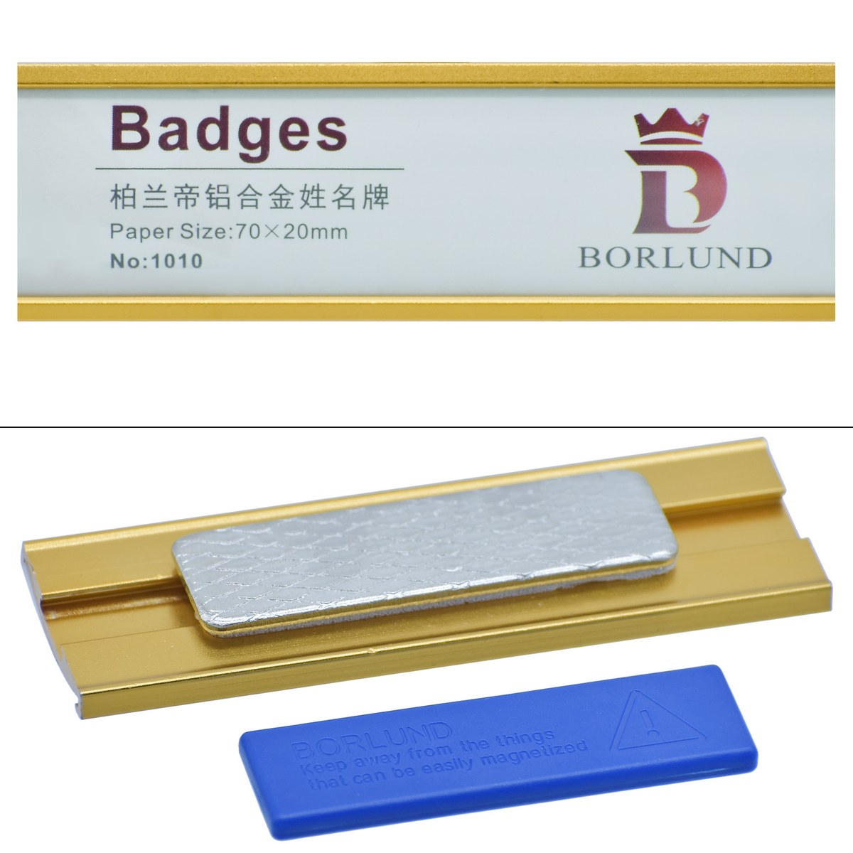 Gift To Love | Magnetic Batch | Color : Gold | Size : 70 X 20 Mm | Code : 1010GD