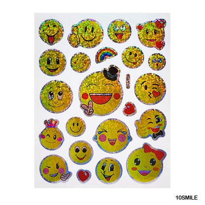 Gift To Love | Smile Sticker | Pcs : 10 Sheets | Code : 10SMILE
