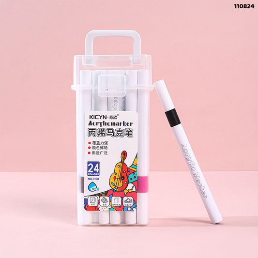 Gift To Love | Acrylic Marker 24 Colors BOX | Code : 110824