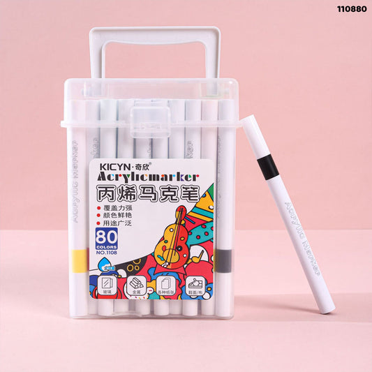Gift To Love | Acrylic Marker 80 Colors BOX | Code : 110880