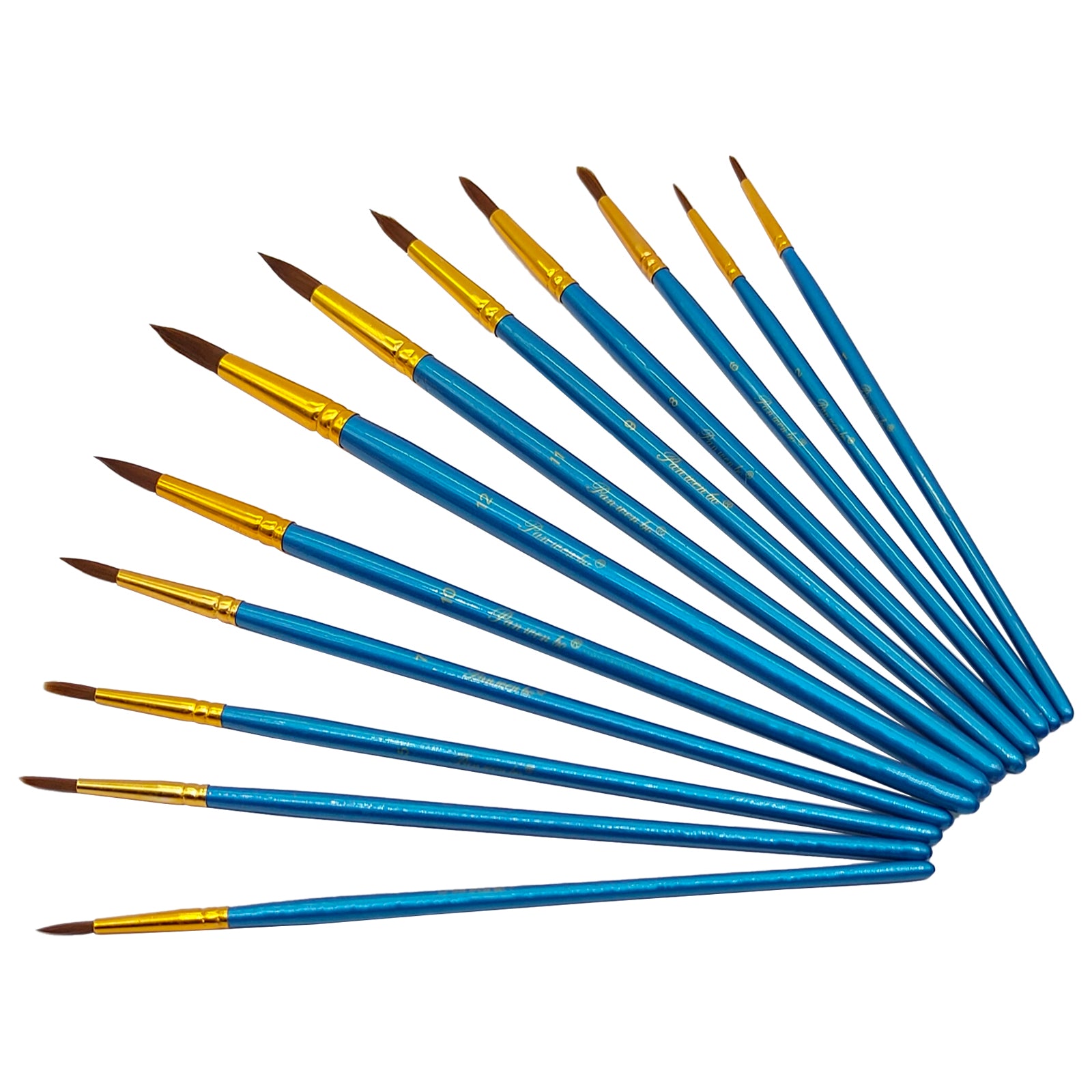 12Pc Paint Brush Blue R (12Pbr)-Gift To Love-Art & Craft