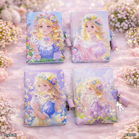 Gift To Love | Lock Diary | Size : 11 X 9 Cm | Code : 130015