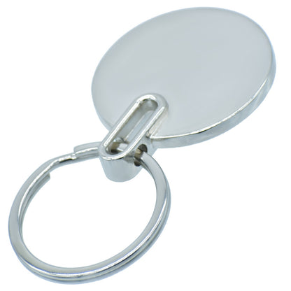 Gift To Love | Key Chain Plain Round | Color : Black | Code : 15043-1