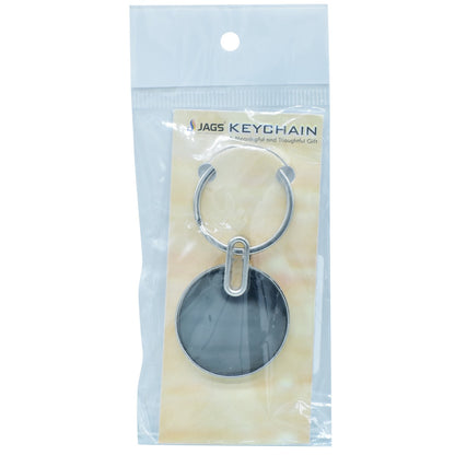 Gift To Love | Key Chain Plain Round | Color : Black | Code : 15043-1