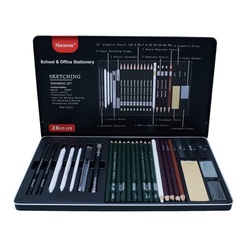 Gift To Love | Macaron Sketching Drawing Pencil Set 28 Pcs | Code : 1990-182