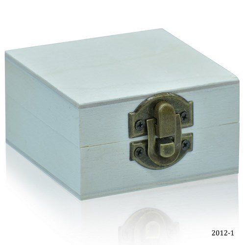 Gift To Love | Wooden Empty Box Small Square Shape 2.75X1.75 Inch | Code : 2012-1