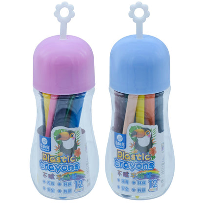 Gift To Love | Plastic Crayons | Color : 12 Colour | Pcs : 12 Colour | Code : 2023-12