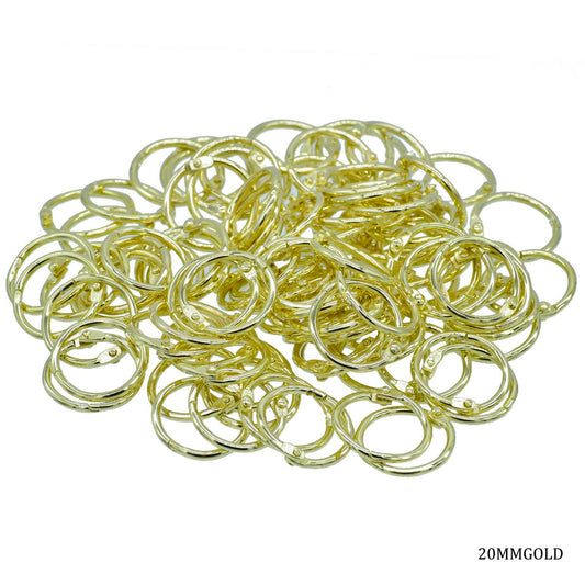 Gift To Love | Book Ring | Color : Golden | Size : 20 Mm | Pcs : 280 Pcs | Code : 20MMGOLD