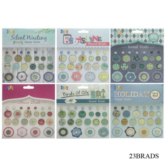 Gift To Love | Brads Push Pin | Pcs : 23 Pcs Set | Code : 23BRADS