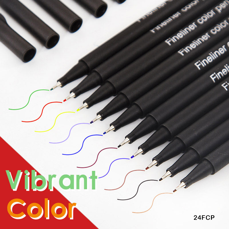Gift To Love | Fineliner Color Pen | Size : 0.4 Mm | Pcs : 24 Pcs | Code : 24FCP