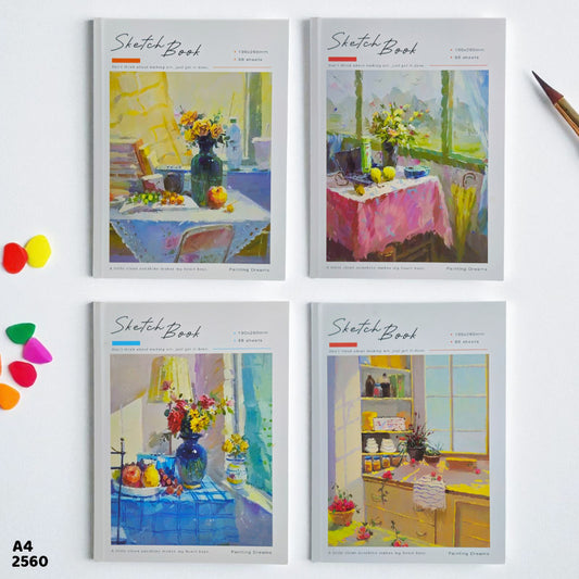 Gift To Love | Sketch Book | Size : A4 | Pcs : 88 Sheets | Code : 2560