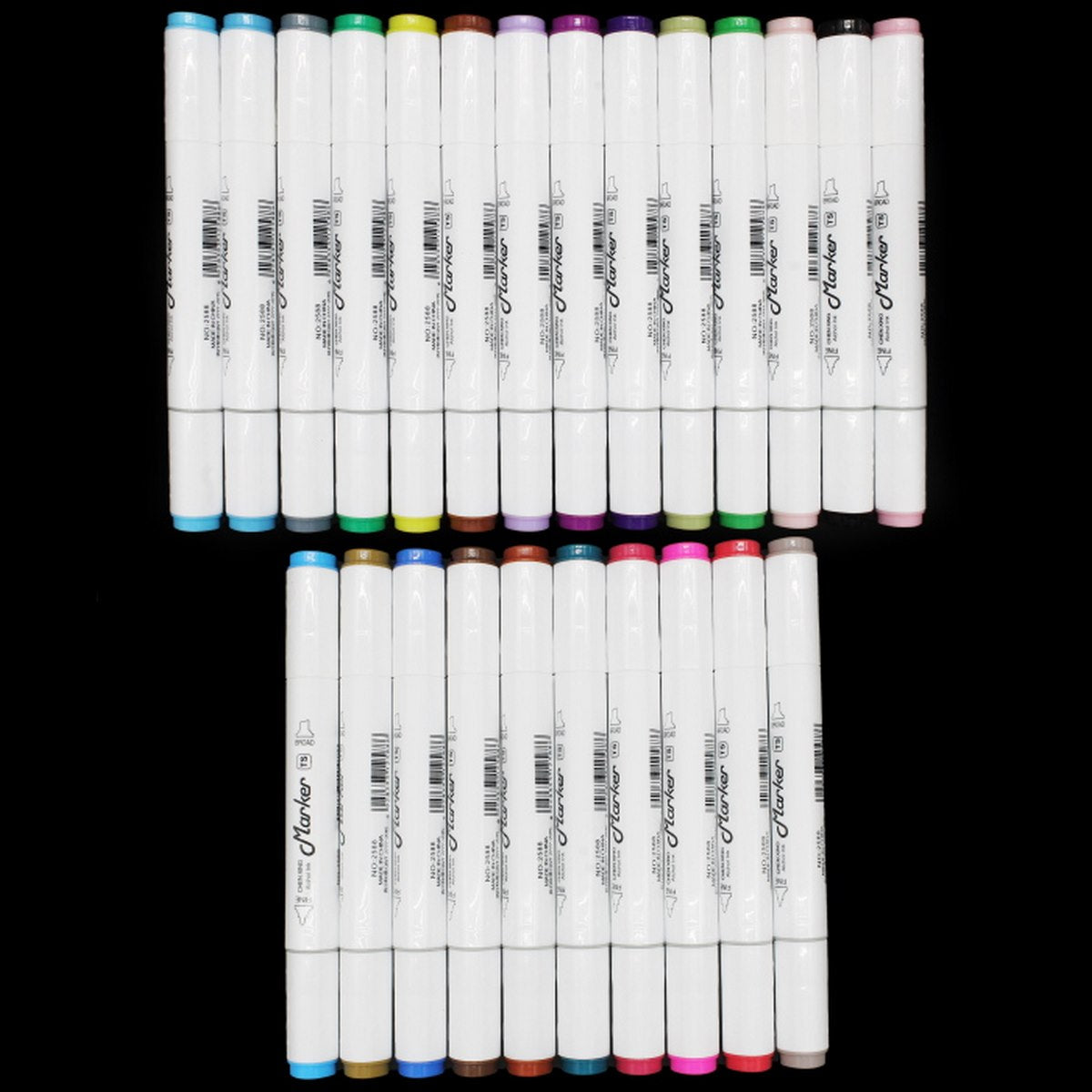 Gift To Love | Touch Marker 2 In 1 Pen Set With Box | Pcs : 24 Pcs | Code : 2588-24